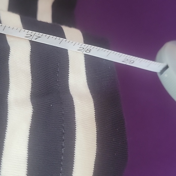 J. Crew navy blue and white horizontal stripes long sleeve dress - Picture 4 of 8